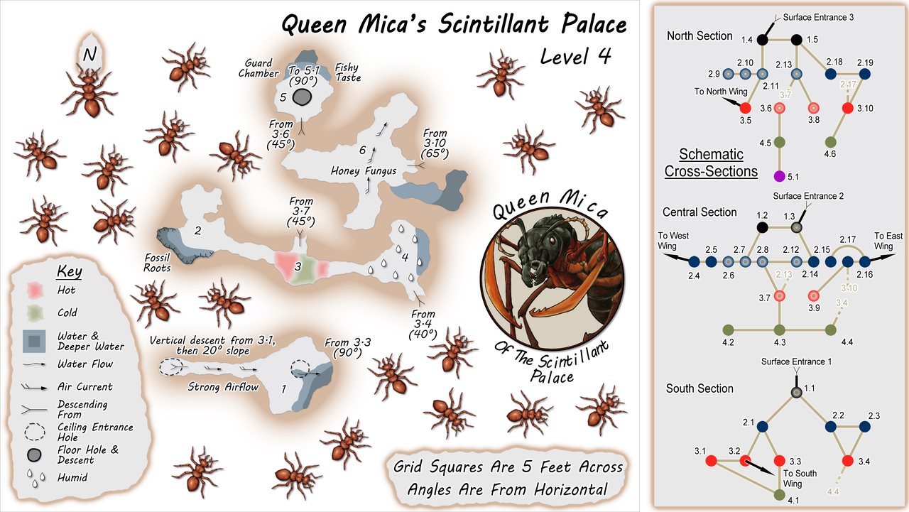 Nibirum Map: queen micas scintillant palace level 4 by Wyvern